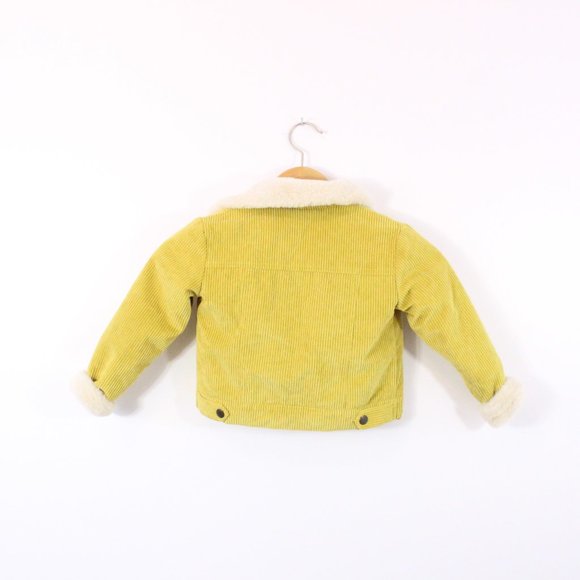 *TUCKER + TATE Faux Fur Collar Yellow Corduroy Jacket - Picture 5 of 5